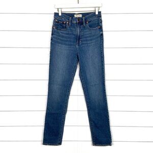 MADEWELL Tall Perfect Vintage Jean 27T Classic Medium Wash High Rise Casual